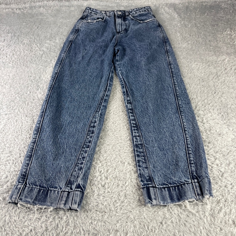 Wide Leg Blue Jeans